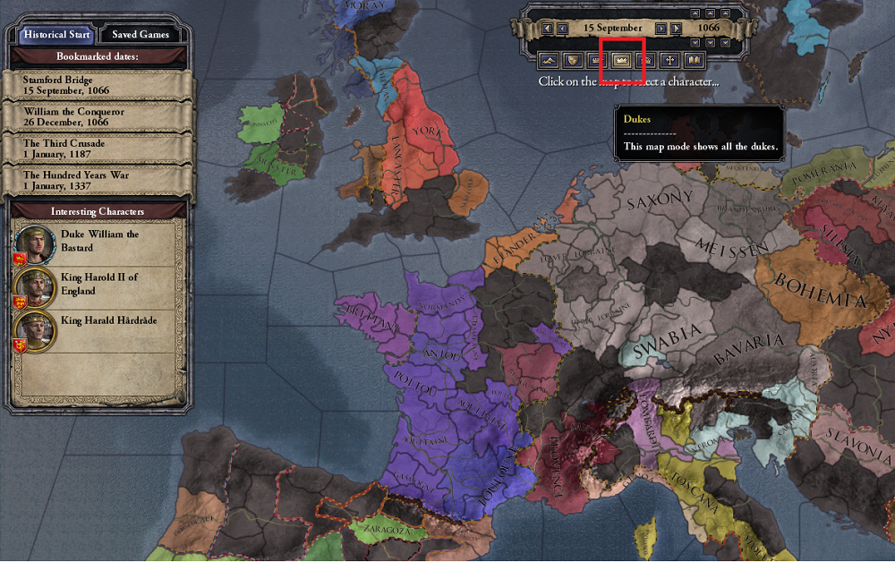 Crusader Kings Part Picking A Character Introducing The Interface